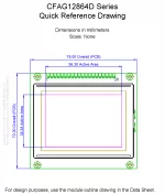 CFAG12864DYYHTZ Mechanical Drawing CFAG12864DYYHTZ Mechanical Drawing