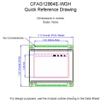 CFAG12864EWGHTN Mechanical Drawing