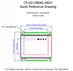 CFAG12864EWGHTN Mechanical Drawing