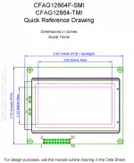 CFAG12864FTMITY Mechanical Drawing