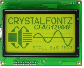 128x64 Transflective Graphic LCD (EOL) (CFAG12864F-YYH-TY)