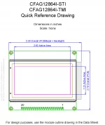 CFAG12864ISTITN Mechanical Drawing CFAG12864ISTITN Mechanical Drawing