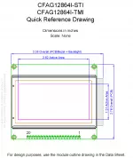 CFAG12864ISTITN Mechanical Drawing CFAG12864ISTITN Mechanical Drawing