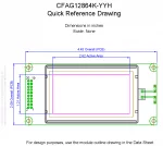 CFAG12864KYYHTN Mechanical Drawing