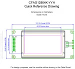 CFAG12864KYYHTN Mechanical Drawing