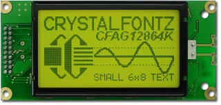 Sunlight Readable 128x64 Graphic LCD (CFAG12864K-YYH-TN)