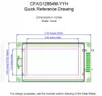 CFAG12864MYYHTN Mechanical Drawing