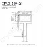 CFAG12864Q1TFH Mechanical Drawing