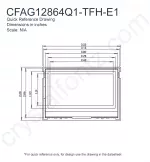 CFAG12864Q1TFHE1 Mechanical Drawing