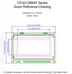 CFAG12864STMIVT Mechanical Drawing