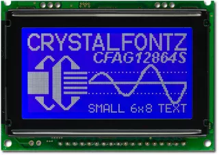 Blue 128x64 2.4 inch Graphic LCD (CFAG12864S-TMI-VT)