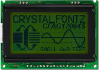 Sunlight Readable 128x64 Parallel Graphic LCD (CFAG12864S-YYH-VT)