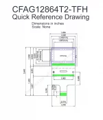 CFAG12864T2TFH Mechanical Drawing