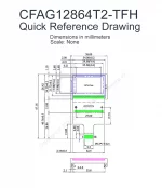 CFAG12864T2TFH Mechanical Drawing