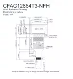 CFAG12864T3NFH Mechanical Drawing CFAG12864T3NFH Mechanical Drawing