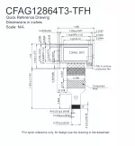 CFAG12864T3TFH Mechanical Drawing