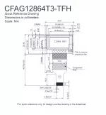 CFAG12864T3TFH Mechanical Drawing