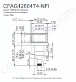 CFAG12864T4NFI Mechanical Drawing