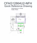 CFAG12864U2NFH Mechanical Drawing CFAG12864U2NFH Mechanical Drawing