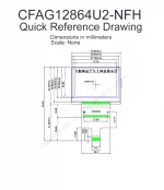CFAG12864U2NFH Mechanical Drawing CFAG12864U2NFH Mechanical Drawing