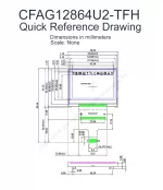 CFAG12864U2TFH Mechanical Drawing