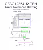 CFAG12864U2TFH Mechanical Drawing