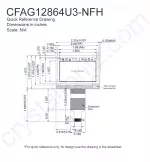 CFAG12864U3NFH Mechanical Drawing CFAG12864U3NFH Mechanical Drawing