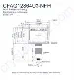 CFAG12864U3NFH Mechanical Drawing CFAG12864U3NFH Mechanical Drawing