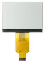 128x64 low-power graphic monochrome LCD back view.