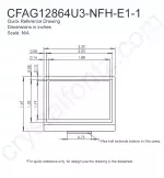 CFAG12864U3NFHE11 Mechanical Drawing