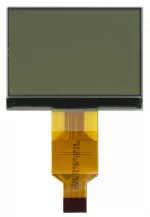 1.5 inch, 128x64 Graphic Transparent LCD Display. Back view, powered off.