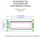 CFAG14432ATFHTT Mechanical Drawing CFAG14432ATFHTT Mechanical Drawing