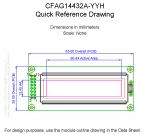 CFAG14432AYYHTT Mechanical Drawing