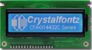 Blue 144x32 Serial Graphic LCD (CFAG14432C-TMI-TT)