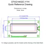 CFAG14432CYYHTT Mechanical Drawing