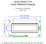 CFAG14432CYYHTT Mechanical Drawing