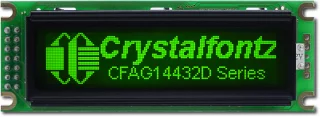 [EOL] Green144x32  Parallel Graphic LCD (CFAG14432D-GTI-TT)