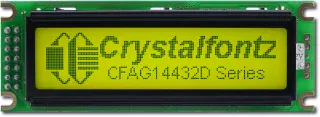 Yellow Sunlight Readable 144x32 Graphic LCD (CFAG14432D-YYH-TT)