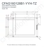 CFAG160128B1YYHTZ Mechanical Drawing