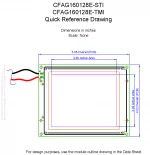 CFAG160128ETMITZ Mechanical Drawing