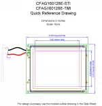 CFAG160128ETMITZ Mechanical Drawing