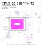 CFAG160128EYYHTZ Mechanical Drawing