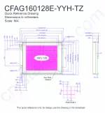 CFAG160128EYYHTZ Mechanical Drawing