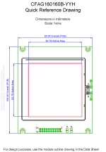 CFAG160160BYYHVU Mechanical Drawing