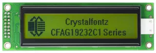 Yellow-Green 192x32 Serial Graphic LCD (CFAG19232C1-YYH-TT)