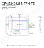CFAG240128BTFHTZ Mechanical Drawing CFAG240128BTFHTZ Mechanical Drawing