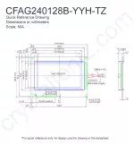 CFAG240128BYYHTZ Mechanical Drawing
