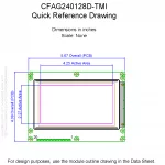 CFAG240128DTMITZ Mechanical Drawing