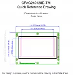 CFAG240128DTMITZ Mechanical Drawing