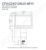 CFAG240128U0NFH Mechanical Drawing